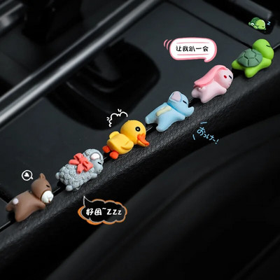 Minimultika Magamisloomade kaunistused Auto armatuurlaud Armsad mänguloomad Kaunistus Ornament Auto ripats Dekoratsioon