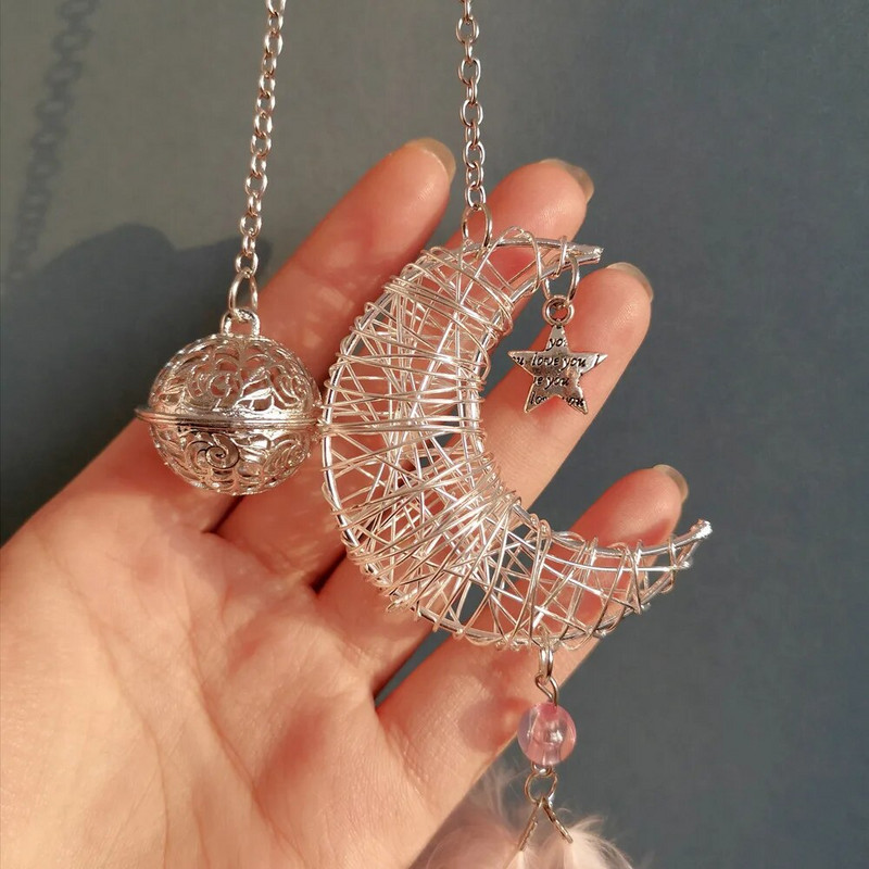 Auto Dream Catcher Spalvu Kuloni Balts Rozā pūkains Spalvu Mīksts Piekārts Ornaments Auto Mājas Sienas Kulonu Dekorācijas Dāvanas Jaunums