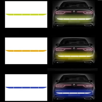 Ανακλαστική προειδοποιητική ταινία ασφαλείας αυτοκινήτου κατά της σύγκρουσης Προειδοποίηση νύχτας ανακλαστικό αυτοκόλλητο για αυτοκόλλητα πίσω φώτα πορτμπαγκάζ αυτοκινήτου