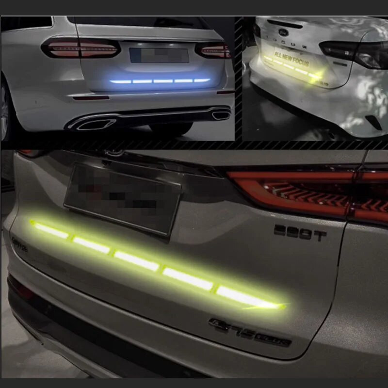 Reflektirajuća upozoravajuća sigurnosna traka za automobil Noćna reflektirajuća naljepnica za upozorenje protiv sudara za naljepnice stražnjih svjetala u prtljažniku automobila