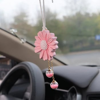 Cute Little Daisy Car Εσωτερική διακόσμηση Γύψινο άρωμα Daisy Auto Rearview Mirror κρεμαστό για αξεσουάρ διακόσμησης αυτοκινήτου