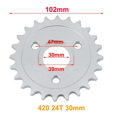 420/428 24/26/29/31/35/37T tagumine ketiratas Honda Z50A Z50 Z50R Z50J Monkey Bike Moto Moto Mootorratta osa Paksus 6mm