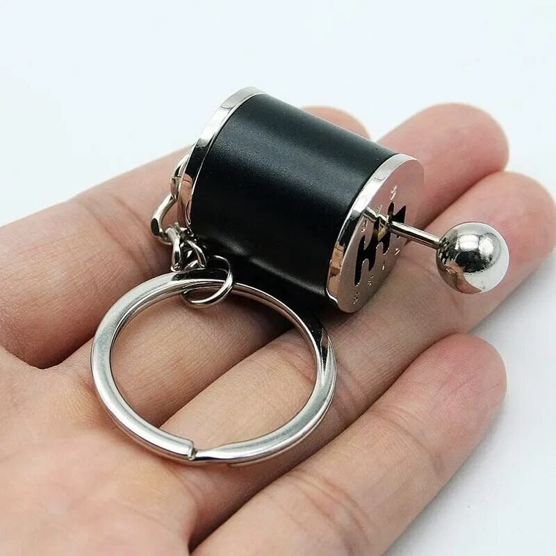 Mini turbokompresora atslēgu piekariņš Automašīnas stila atslēgu piekariņš Ātrumkārba Kulons atslēgu piekariņš Stick Klobs Keyring Shift Metāla atslēgu piekariņš