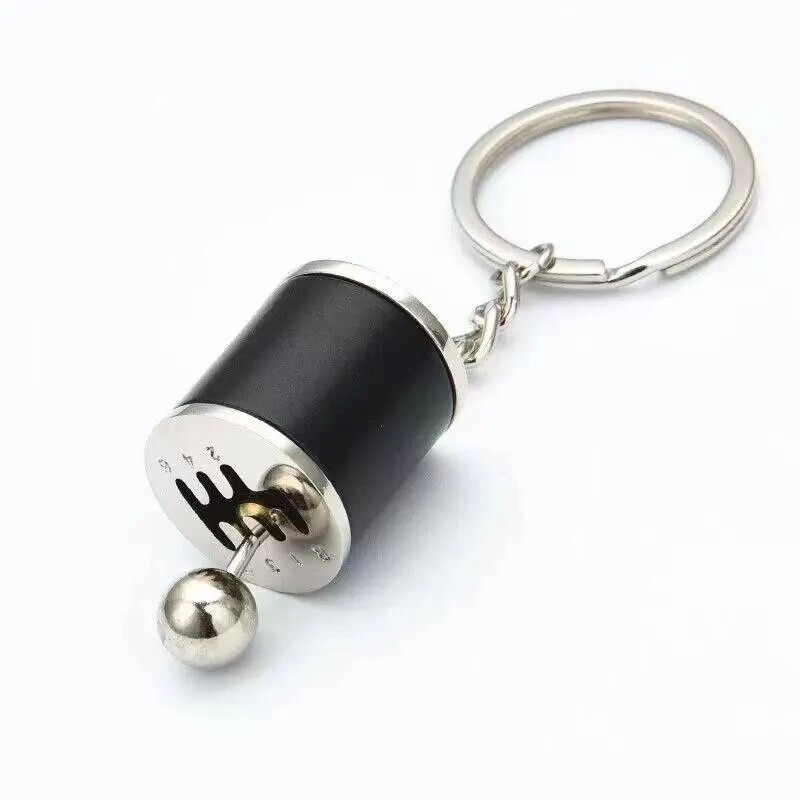 Mini turbokompresora atslēgu piekariņš Automašīnas stila atslēgu piekariņš Ātrumkārba Kulons atslēgu piekariņš Stick Klobs Keyring Shift Metāla atslēgu piekariņš
