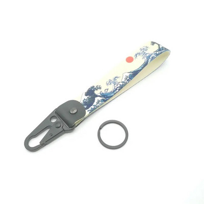 Automašīnas atslēgu piekariņš Hokkaido Waves Jdm atslēgu piekariņš neilona termopārneses siksna, modificēta jūras saulei Honda Toyota auto kulons