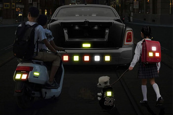 Ανακλαστικά αυτοκόλλητα προφυλακτήρα αυτοκινήτου Ανακλαστική προειδοποιητική ταινία ταινίας ασφαλής ανακλαστήρας Αυτοκόλλητα αυτοκινήτου Αυτοκόλλητα