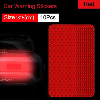 Светлоотразителни стикери за автомобилна броня Светлоотразителна предупредителна лента Сигурен рефлектор Стикери за кола Стикери