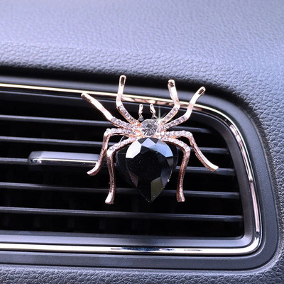 Cute Car Air Outlet atsvaidzinātājs Shiny Diamond Spider Auto smaržas Dekorācijas klipi Dabas smaržas Gaisa kondicionieris Aromterapija