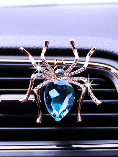 Cute Car Air Outlet atsvaidzinātājs Shiny Diamond Spider Auto smaržas Dekorācijas klipi Dabas smaržas Gaisa kondicionieris Aromterapija