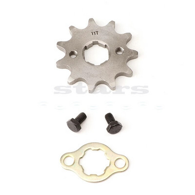 520 11T zobs 20mm ID priekšējais dzinēja zobrats piemērots Pit Bike ATV motociklu piederumi