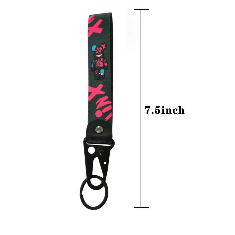 Jdm stila atslēgu piekariņš Automašīnas atslēgu kulons Radošs neilona motociklu aksesuāri Alpīnisma sprādze Rokas siksna Sacīkšu Birkas Virves