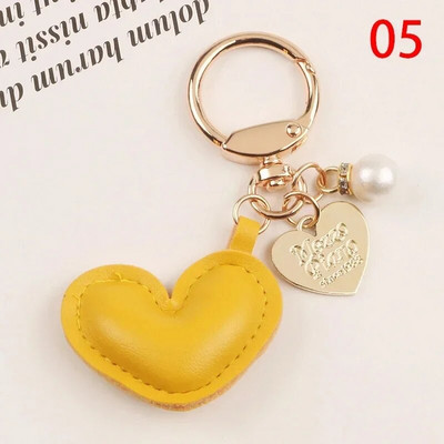 Nahast südamest võtmehoidja metallist pärlitest südamest armastuse auto võtmehoidja naistele tüdrukutele võlukott Ripats Peoehted Kingitus autotarvikud