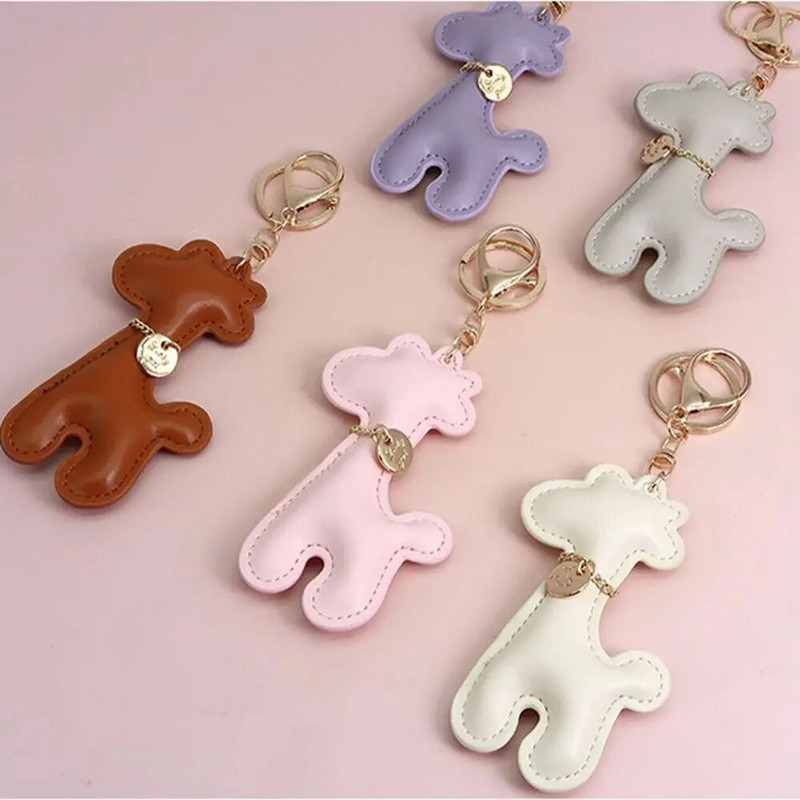 Armas kaelkirjaku auto võtmehoidja PU nahast multifilmi võtmehoidja moekas ripats 10 cm paarile kingitus uus auto võtme tarvikud