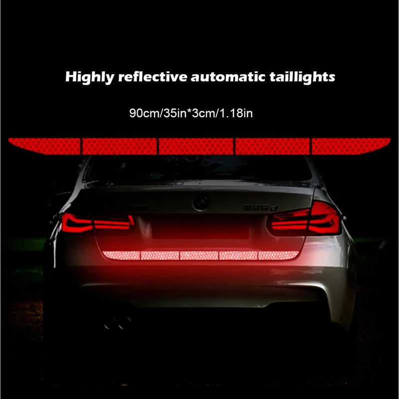 Reflectante helkuri kleebis Auto välistarvikud Kleep helkurteip Reflex Välis Hoiatusriba Kaitse Auto kere