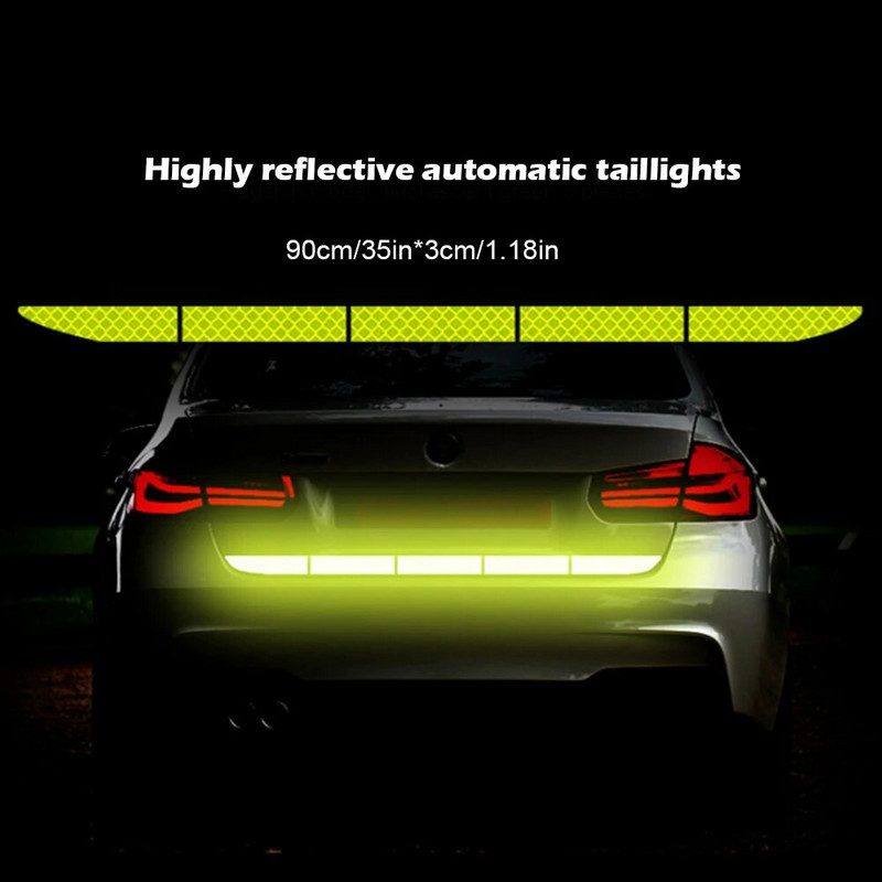 Reflectante helkuri kleebis Auto välistarvikud Kleep helkurteip Reflex Välis Hoiatusriba Kaitse Auto kere