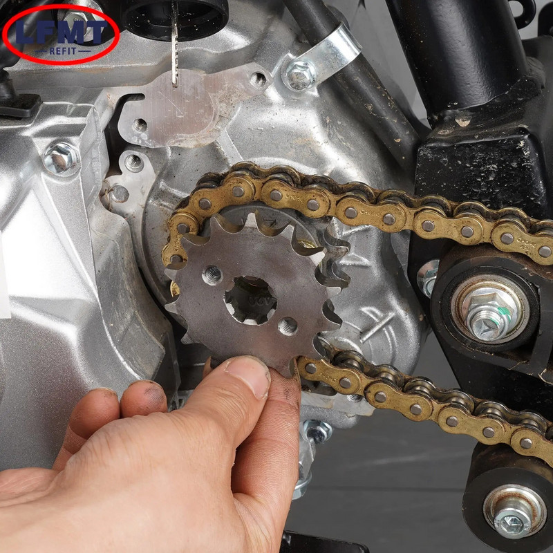 Priekšējais dzinēja zobrats 520# Ķēde 20mm 10t 11T 12t 13T 14T 15t 16t 17T 18t 19T zobi, 50cc līdz 125cc bezceļa velosipēda visurgājējam