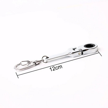 10 мм гаечен ключ с тресчотка Мини форма JDM Метален състезателен ключодържател Ключодържател Пръстен Ключодържател
