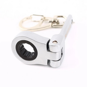 10 мм гаечен ключ с тресчотка Мини форма JDM Метален състезателен ключодържател Ключодържател Пръстен Ключодържател