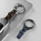 Cinka sakausējuma ādas atslēgu piekariņš automašīnas atslēgu turētājs Pārnēsājams karabīnes jostasvietas sprādzes, izturīgas mazas atslēgu piekariņi vīriešiem sievietēm dāvana