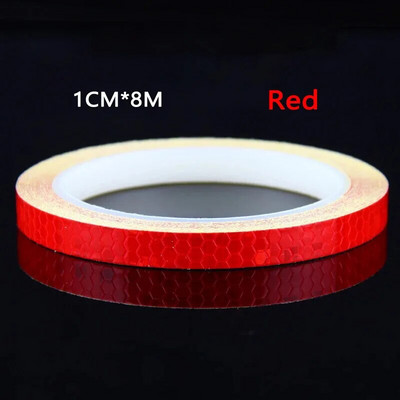 Kerékpáros fluoreszkáló fényvisszaverő csík kerékpár kerekek fényvisszaverő matricák kerékpár fényvisszaverő matrica szalag a kerékpározáshoz, biztonságra