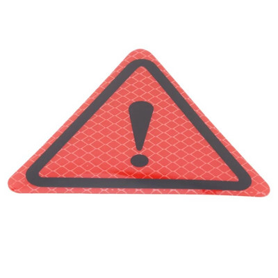 Automašīnas atstarojoša trīsstūra brīdinājuma uzlīme Aizmugures astes virsbūves drošības uzlīme Automotie Motociklu Dekorācijas Uzlīmes piederumi