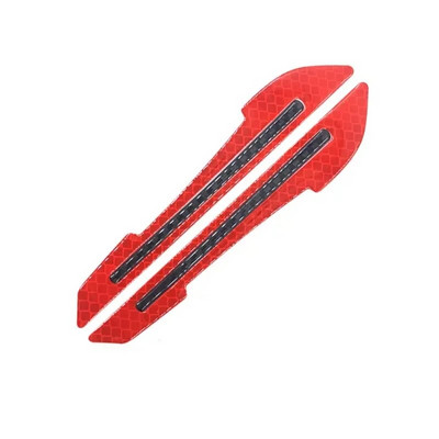 1paar auto tahavaatepeegli peegeldav kleebis ukse lehte tahvli ohutushoiatuslint autokile kleebiste jaoks dekoratiivne riba