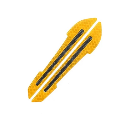 1paar auto tahavaatepeegli peegeldav kleebis ukse lehte tahvli ohutushoiatuslint autokile kleebiste jaoks dekoratiivne riba