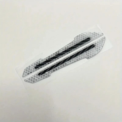 1paar auto tahavaatepeegli peegeldav kleebis ukse lehte tahvli ohutushoiatuslint autokile kleebiste jaoks dekoratiivne riba