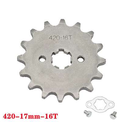 420# ķēde 17mm 10 -19T zobi priekšējie motora zobrati priekš Taotao Kayo BSE Xmotos Apollo SSR 110 125cc Dirt Pit Bike ATV Quad