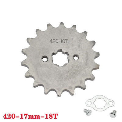 420# ķēde 17mm 10 -19T zobi priekšējie motora zobrati priekš Taotao Kayo BSE Xmotos Apollo SSR 110 125cc Dirt Pit Bike ATV Quad