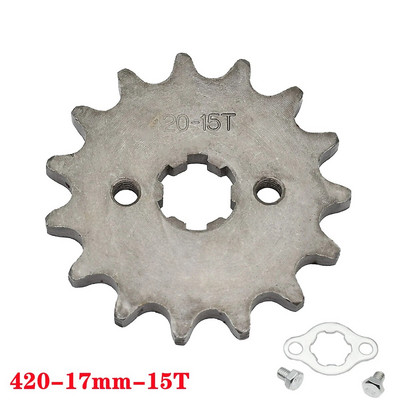 420# ķēde 17mm 10 -19T zobi priekšējie motora zobrati priekš Taotao Kayo BSE Xmotos Apollo SSR 110 125cc Dirt Pit Bike ATV Quad