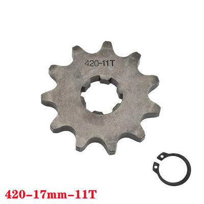 420# ķēde 17mm 10 -19T zobi priekšējie motora zobrati priekš Taotao Kayo BSE Xmotos Apollo SSR 110 125cc Dirt Pit Bike ATV Quad