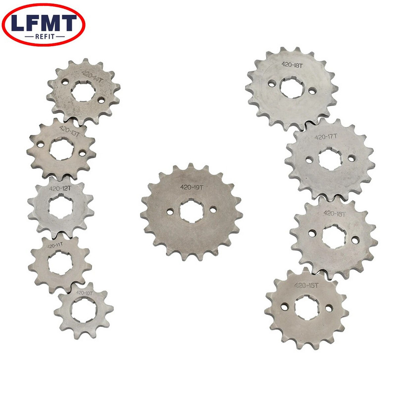 420# Αλυσίδα 17mm 10 -19T δόντια μπροστινός κινητήρας για Taotao Kayo BSE Xmotos Apollo SSR 110 125cc Dirt Pit Bike ATV Quad