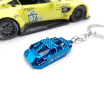 Jdm автомобилни части Ap Caliper Keychain Alloy Key Ring Tag Buckle Keyfob Modification Race For Bmw Tesla Audi Peugeot Auto Accessories