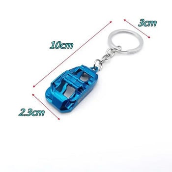 Jdm автомобилни части Ap Caliper Keychain Alloy Key Ring Tag Buckle Keyfob Modification Race For Bmw Tesla Audi Peugeot Auto Accessories