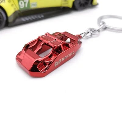 Jdm автомобилни части Ap Caliper Keychain Alloy Key Ring Tag Buckle Keyfob Modification Race For Bmw Tesla Audi Peugeot Auto Accessories