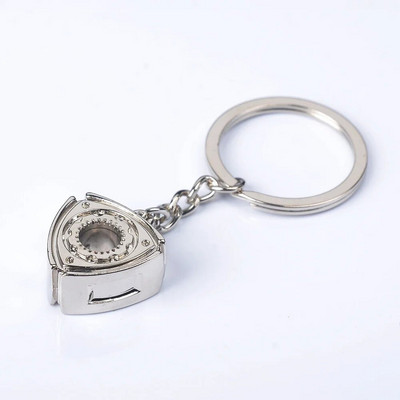 Atslēgu piekariņš Pārnēsājams Rotary Wankel dzinēja rotors priekš Mazda Rx7 Rx8 2 3 6 Atenza Axela Keychain Turbo Automašīnu piederumi Daļas Atslēgu piekariņš