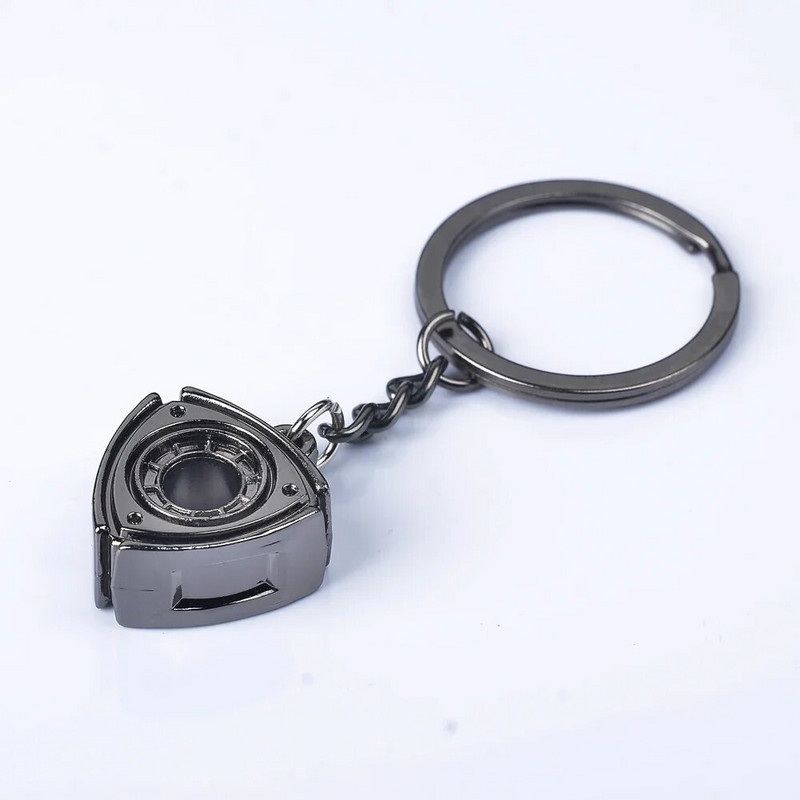 Atslēgu piekariņš Pārnēsājams Rotary Wankel dzinēja rotors priekš Mazda Rx7 Rx8 2 3 6 Atenza Axela Keychain Turbo Automašīnu piederumi Daļas Atslēgu piekariņš