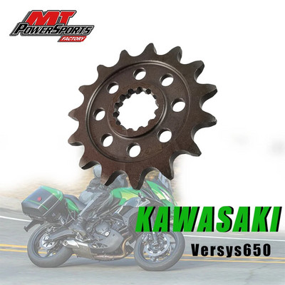 Kawasaki KX450 F 2006-2018 KX450 KLX450 R 2008-2020 motorkerékpár első lánckerékhez, 520 láncokhoz, teljes acél első lánckerekekhez