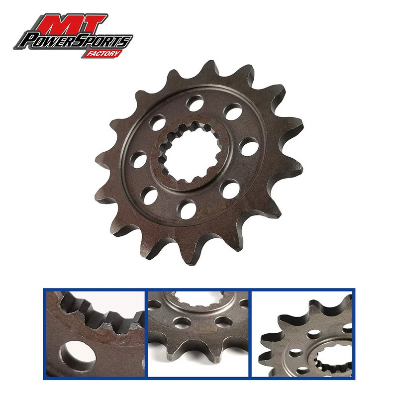 Za Kawasaki KX450 F 2006-2018 KX450 KLX450 R 2008-2020 Prednji lančanik motocikla 520 lanaca Puni čelični prednji lančanici