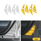 10 gab./komplektā Automašīnas durvju atstarojoša drošības brīdinājuma uzlīme Automašīnas durvis OPEN Atstarojoša dekoratīva uzlīme Toyota RAV4 2019 2021 2022