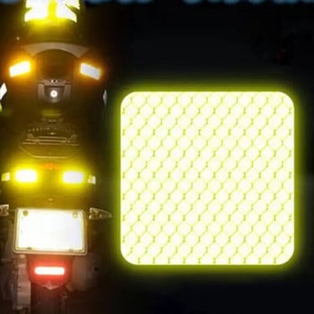 Автомобилна светлоотразителна лента Предупреждение за безопасност Стикер за декорация на автомобил Рефлектор Защитна лента Лента филм Автомобилен стикер