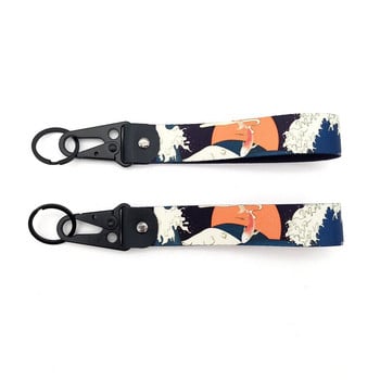 Hokkaido Car Keychain Car Textile JDM Μπρελόκ Πόρπη Κορδόνι Kanagawa Surf Διακόσμηση για αξεσουάρ αυτοκινήτου Honda Mitsubishi Subaru