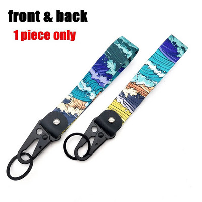 Hokkaido auto võtmehoidja tekstiilist JDM võtmehoidja pandla kaelapael Kanagawa surfikaunistus Honda Mitsubishi Subaru autotarvikutele