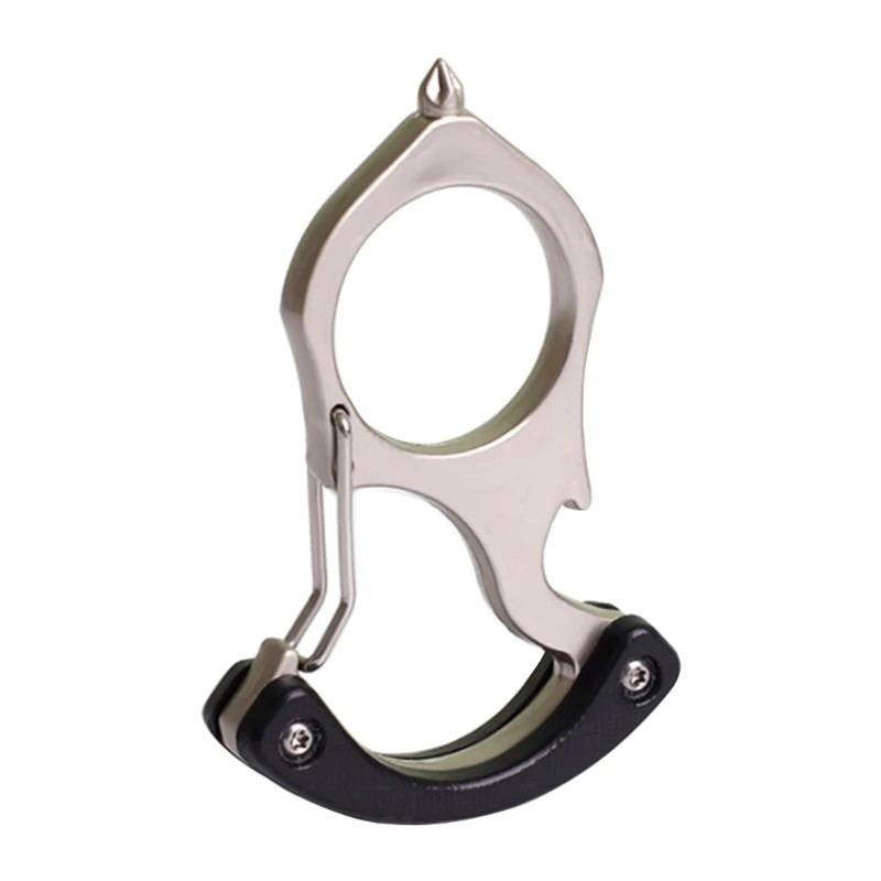 Daudzfunkcionāla automašīnas atslēgas sprādze pārnēsājama pašaizsardzības āķa automašīnas atslēgas sprādze āra pašaizsardzības āķa stikla lauzējs