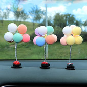 Creative Car Balloon Ornaments Διακόσμηση κεντρικής κονσόλας Auto εσωτερικό μπαλόνι διακόσμηση αυτοκινήτου για κορίτσια Αξεσουάρ ταμπλό