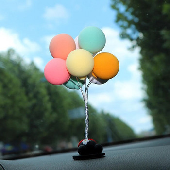 Creative Car Balloon Ornaments Διακόσμηση κεντρικής κονσόλας Auto εσωτερικό μπαλόνι διακόσμηση αυτοκινήτου για κορίτσια Αξεσουάρ ταμπλό