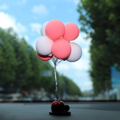 Creative Car Balloon Ornaments Διακόσμηση κεντρικής κονσόλας Auto εσωτερικό μπαλόνι διακόσμηση αυτοκινήτου για κορίτσια Αξεσουάρ ταμπλό