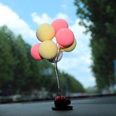 Creative Car Balloon Ornaments Διακόσμηση κεντρικής κονσόλας Auto εσωτερικό μπαλόνι διακόσμηση αυτοκινήτου για κορίτσια Αξεσουάρ ταμπλό
