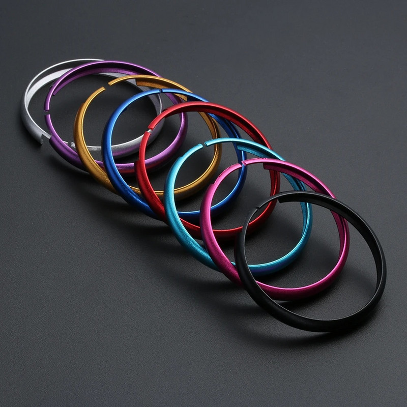 Alumīnija sakausējuma atslēgas aizsarggredzena atslēgas vāka apdares ķēde BMW Mini Cooper Clubman Countryman Key Shell automašīnas aksesuāram